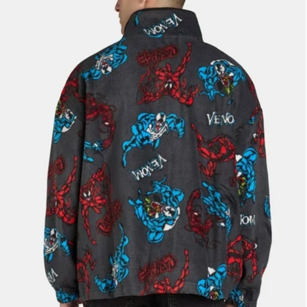 NWOT VENOM Men's 3/4 Snap Pullover Polar Fleece Sweatshirt  Size Large - Picture 7 of 8